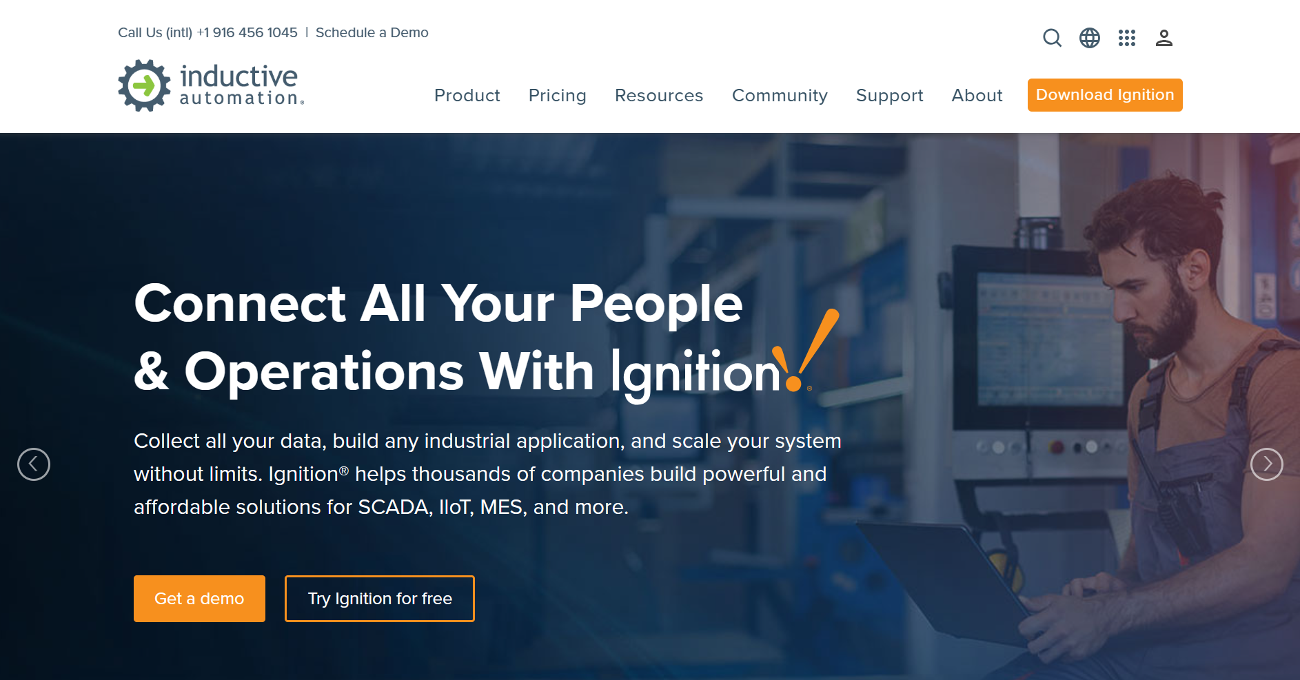 Inductive Automation Official Website Screenshot